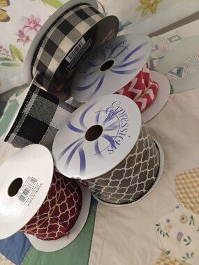 (5) Rolls of Ribbon for Arts and Crafts